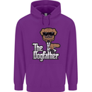 The Dog Father Funny Fathers Day Dad Daddy Mens 80% Cotton Hoodie Purple