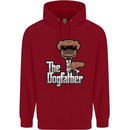 The Dog Father Funny Fathers Day Dad Daddy Mens 80% Cotton Hoodie Red