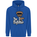 The Dog Father Funny Fathers Day Dad Daddy Mens 80% Cotton Hoodie Royal Blue