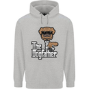 The Dog Father Funny Fathers Day Dad Daddy Mens 80% Cotton Hoodie Sports Grey