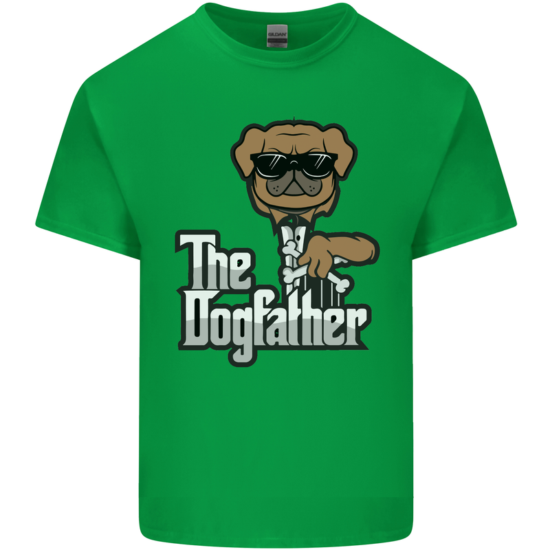 The Dog Father Funny Fathers Day Dad Daddy Mens Cotton T-Shirt Tee Top Irish Green