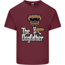 The Dog Father Funny Fathers Day Dad Daddy Mens Cotton T-Shirt Tee Top Maroon