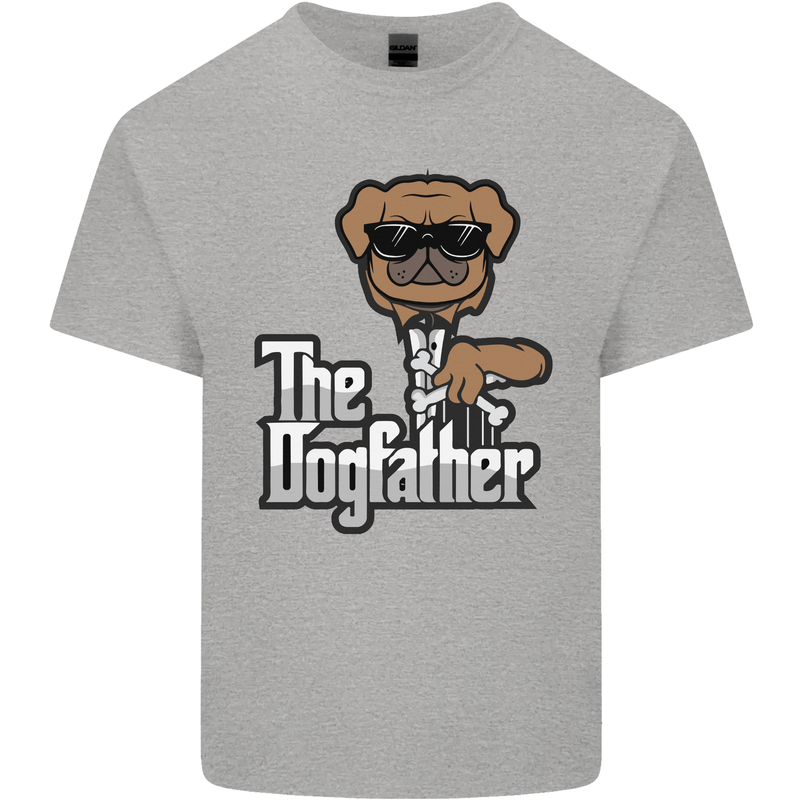 The Dog Father Funny Fathers Day Dad Daddy Mens Cotton T-Shirt Tee Top Sports Grey
