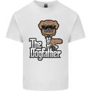 The Dog Father Funny Fathers Day Dad Daddy Mens Cotton T-Shirt Tee Top White
