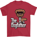 The Dog Father Funny Fathers Day Dad Daddy Mens T-Shirt Cotton Gildan Red