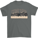 The Eternal Supper Last Parody Atheist Skulls Mens T-Shirt 100% Cotton Charcoal