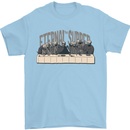 The Eternal Supper Last Parody Atheist Skulls Mens T-Shirt 100% Cotton Light Blue