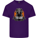 The Goat Skull Gothic Demon Satan Monster Mens Cotton T-Shirt Tee Top Purple
