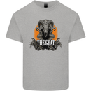 The Goat Skull Gothic Demon Satan Monster Mens Cotton T-Shirt Tee Top Sports Grey