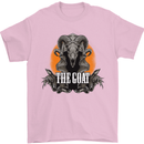 The Goat Skull Gothic Demon Satan Monster Mens T-Shirt Cotton Gildan Light Pink