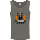 The Goat Skull Gothic Demon Satan Monster Mens Vest Tank Top Charcoal