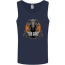 The Goat Skull Gothic Demon Satan Monster Mens Vest Tank Top Navy Blue