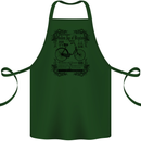 The Golden Age of Bicycles Cyclist Cycling Cotton Apron 100% Organic Forest Green