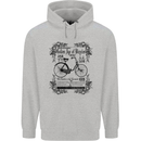 The Golden Age of Bicycles Cyclist Cycling Mens 80% Cotton Hoodie Sports Grey