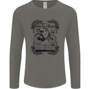 The Golden Age of Bicycles Cyclist Cycling Mens Long Sleeve T-Shirt Charcoal