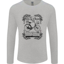 The Golden Age of Bicycles Cyclist Cycling Mens Long Sleeve T-Shirt Sports Grey