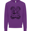 The Golden Age of Bicycles Cyclist Cycling Mens Sweatshirt Jumper Purple