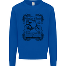 The Golden Age of Bicycles Cyclist Cycling Mens Sweatshirt Jumper Royal Blue