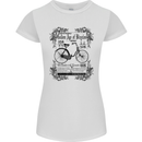 The Golden Age of Bicycles Cyclist Cycling Womens Petite Cut T-Shirt White