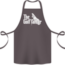 The Golfather Funny Golfer Golf Fathers Day Cotton Apron 100% Organic Dark Grey
