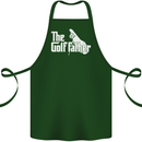 The Golfather Funny Golfer Golf Fathers Day Cotton Apron 100% Organic Forest Green