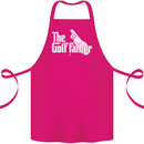 The Golfather Funny Golfer Golf Fathers Day Cotton Apron 100% Organic Pink