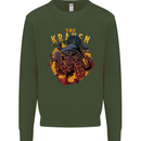 The Kraken Octopus Cthulhu Scuba Diving Kids Sweatshirt Jumper Forest Green