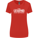 The Legend has Retired Retirement Funny Womens Wider Cut T-Shirt Red
