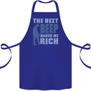 The Next Beep Funny Metal Detecting Cotton Apron 100% Organic Royal Blue
