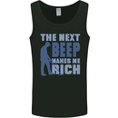 The Next Beep Funny Metal Detecting Mens Vest Tank Top Black