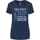 The Next Beep Funny Metal Detecting Womens Wider Cut T-Shirt Navy Blue