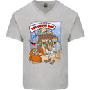 The Ocean Bar Scuba Diving Diver Alcohol Mens V-Neck Cotton T-Shirt Sports Grey