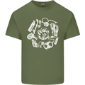 The Ocean Is Calling Scuba Diving Diver Mens Cotton T-Shirt Tee Top Military Green