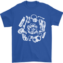 The Ocean Is Calling Scuba Diving Diver Mens T-Shirt Cotton Gildan Royal Blue