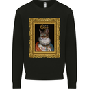 The One True Cat King Funny Mens Sweatshirt Jumper Black