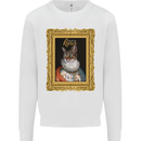 The One True Cat King Funny Mens Sweatshirt Jumper White