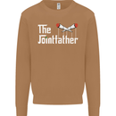 The Pot Father Funny Weed Drugs Cannabis Mens Sweatshirt Jumper Caramel Latte