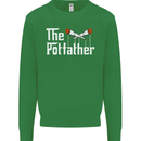 The Pot Father Funny Weed Drugs Cannabis Mens Sweatshirt Jumper Irish Green
