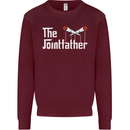 The Pot Father Funny Weed Drugs Cannabis Mens Sweatshirt Jumper Maroon