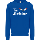 The Pot Father Funny Weed Drugs Cannabis Mens Sweatshirt Jumper Royal Blue