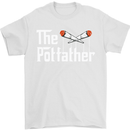 The Pot Father Funny Weed Drugs Cannabis Mens T-Shirt Cotton Gildan White