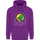 The Power of a Aquarius Woman Star Sign Childrens Kids Hoodie Purple