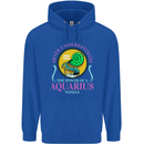 The Power of a Aquarius Woman Star Sign Childrens Kids Hoodie Royal Blue