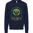 The Power of a Taurus Woman Star Sign Mens Sweatshirt Jumper Navy Blue