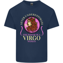 The Power of a Virgo Woman Star Sign Mens Cotton T-Shirt Tee Top Navy Blue