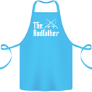 The Rodfather Funny Fishing Fisherman Cotton Apron 100% Organic Turquoise