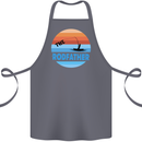 The Rodfather Funny Fishing Rod Father Cotton Apron 100% Organic Steel