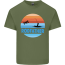 The Rodfather Funny Fishing Rod Father Mens Cotton T-Shirt Tee Top Military Green