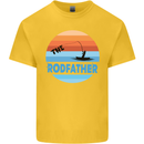 The Rodfather Funny Fishing Rod Father Mens Cotton T-Shirt Tee Top Yellow