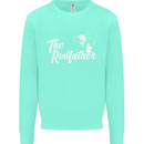 The Rodfather Funny Fishing Rod Father Mens Sweatshirt Jumper Peppermint